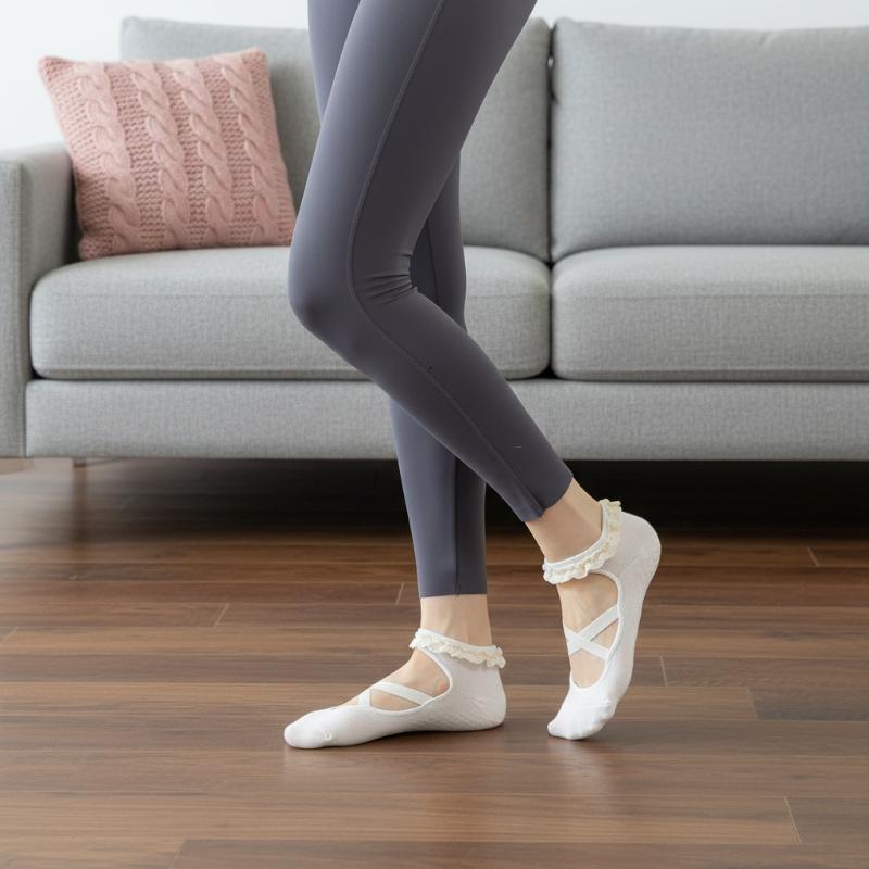Pilates & Yoga Wohlfühlen Forchheim - 1Pairs Cute Lacework Pilates Socks Princess