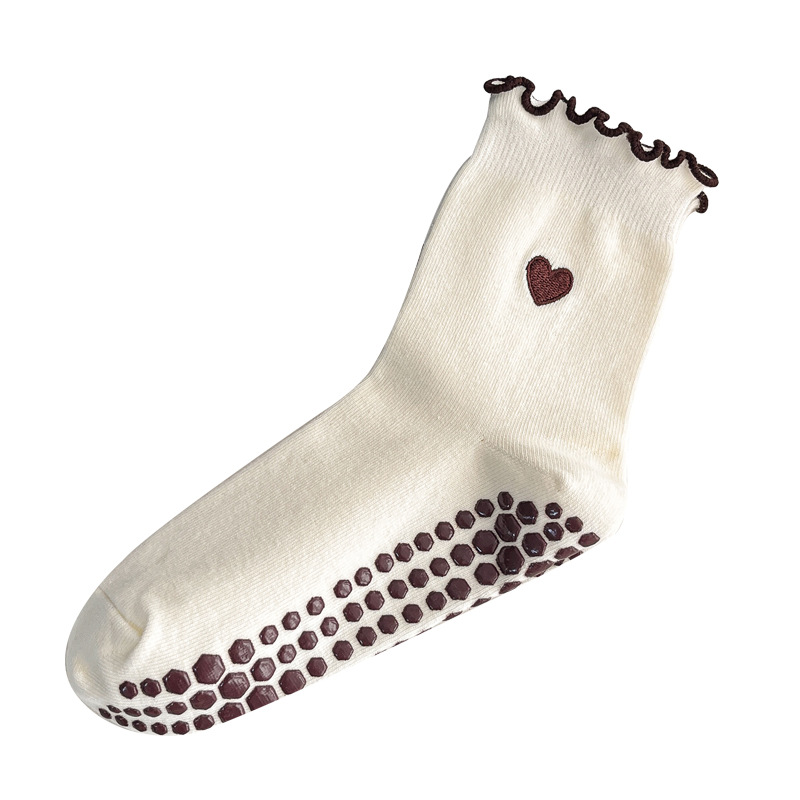 Yoga Socks Women Cotton Heart  - Medias Para Pilates Y Yoga review and price