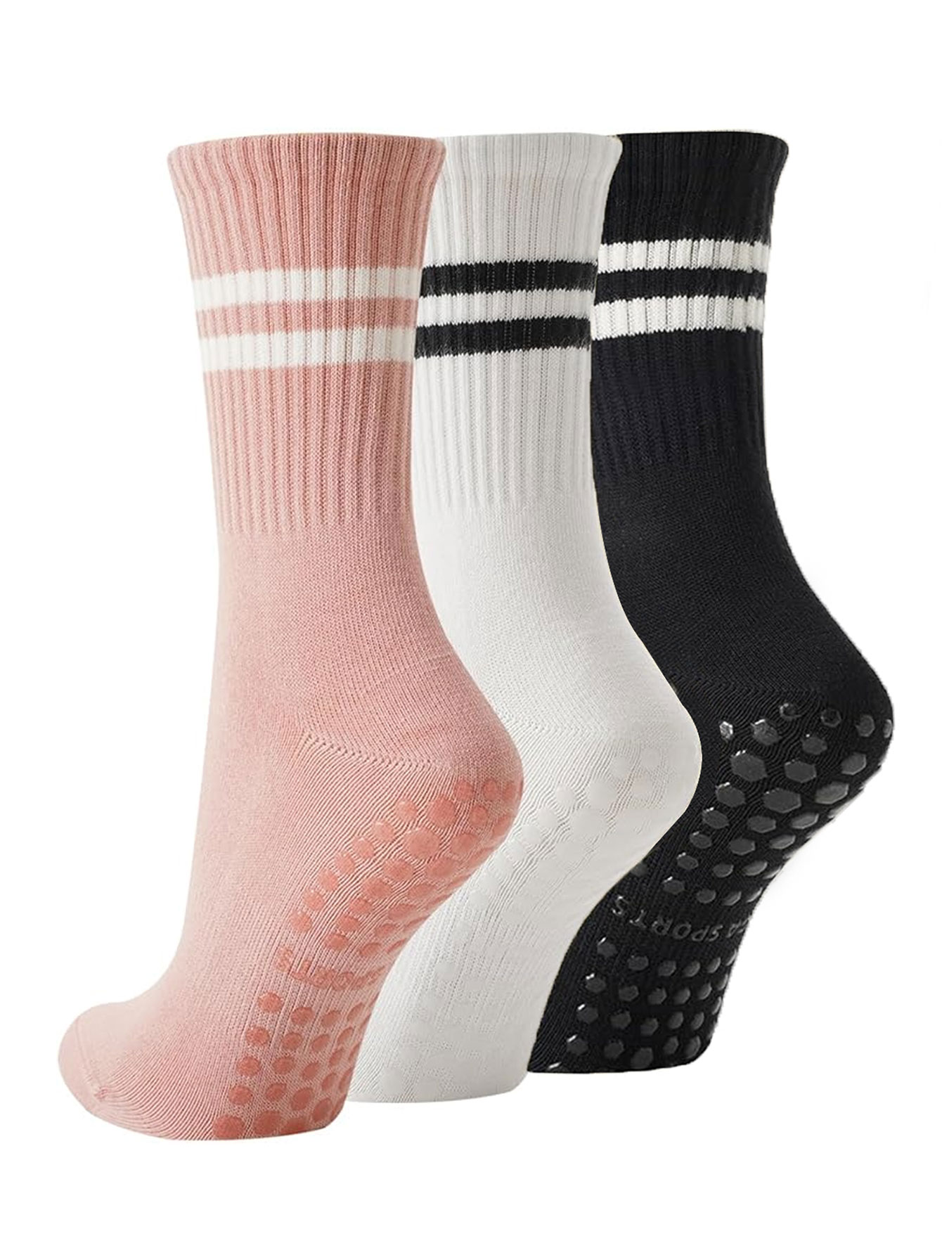 3 Pairs of Yoga Socks, Non-Sli - Medias Para Pilates Y Yoga review and price