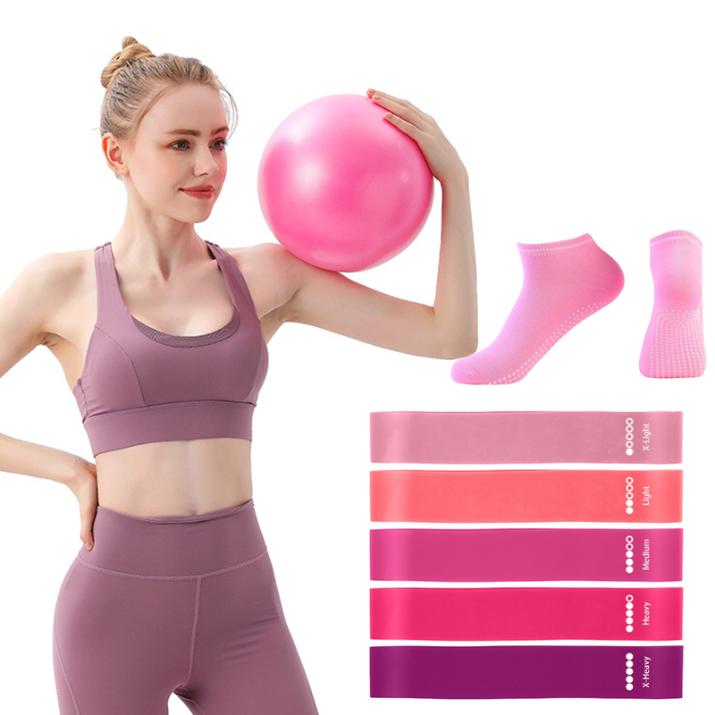 Pilates Ball Resistance Bands  - Pilates Yoga Ball Workout review and price