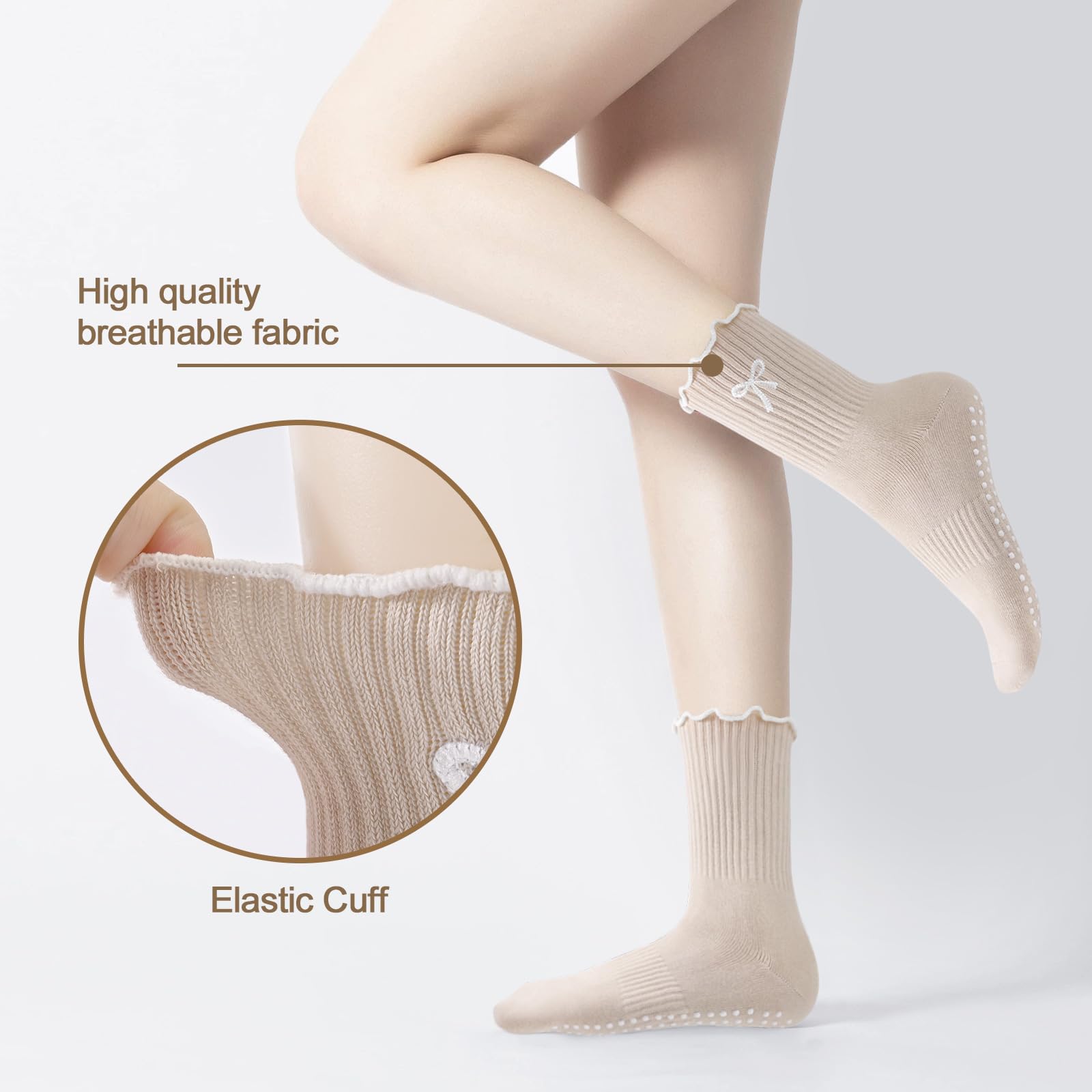 3 Pairs of Anti-Slip Grip Pila - Medias Para Pilates Y Yoga review and price