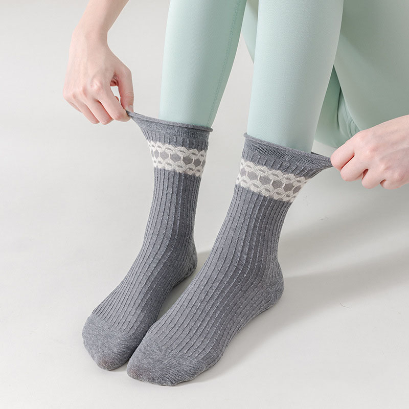 Yoga Socks Women Cotton Roll-e - Medias Para Pilates Y Yoga review and price