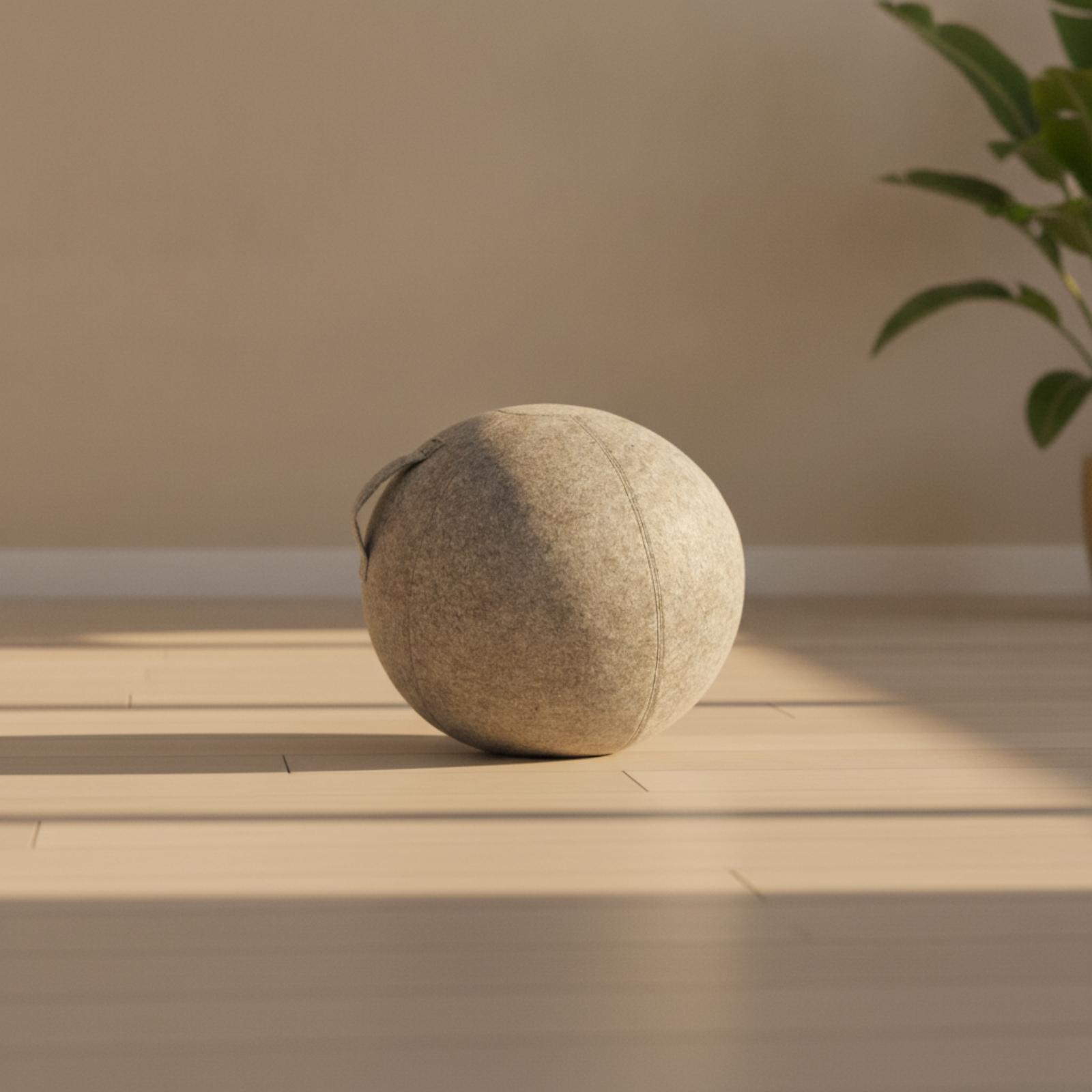 Felt Yoga Ball Cover with Hand - Pilates Yoga Ball Workout review and price