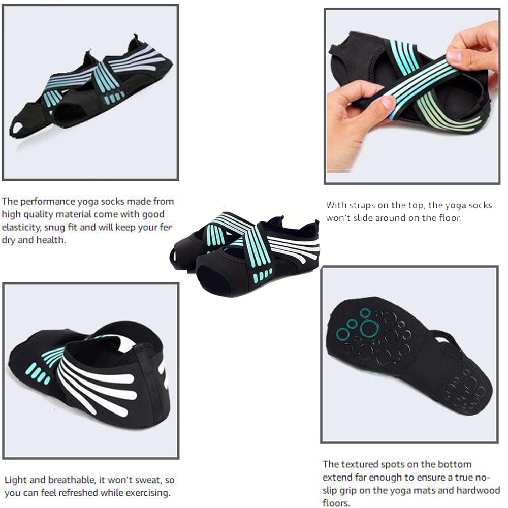 1Pair Women Non-Slip Toeless G - Medias Para Pilates Y Yoga review and price