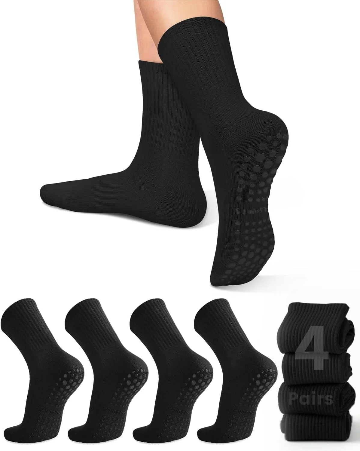 4 pairs of women's yoga socks, - Pilates & Yoga Wohlfühlen Forchheim review and price