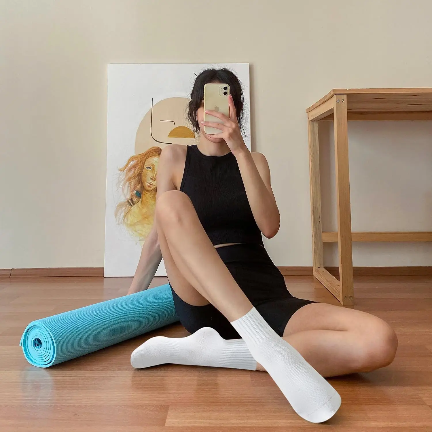 4 pairs of women's yoga socks, - Pilates & Yoga Wohlfühlen Forchheim review and price