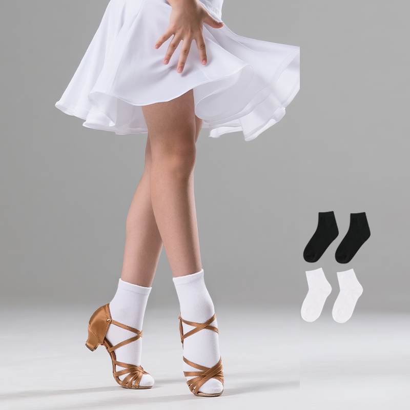 Girls Women Latin Socks White  - Medias Para Pilates Y Yoga review and price